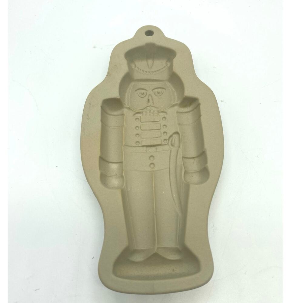 Vintage Wilton Cookie Mold Nutcracker Christmas Stoneware 1997 Ovenproof